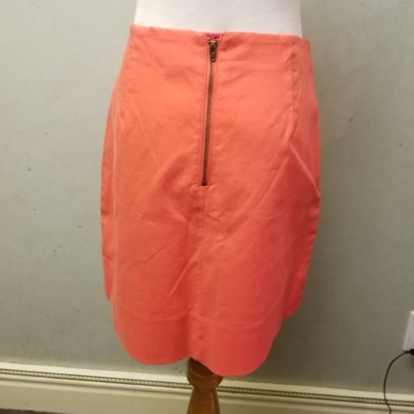 NWOT J.Crew orange mini skirt size 0 (98) - Picture 8 of 8